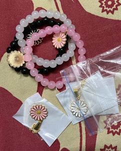Dainty Daisy Bracelet &amp; Necklace Combo