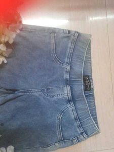 Pull-On Denim Jeggings