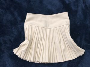 Pleated Mini Skirt with Bow