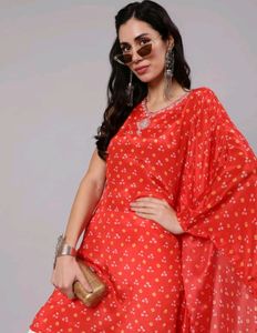 Unused With Tag One Side Sleeve Embroidery Kurta