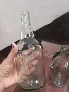 Two Unique Glass Bottles