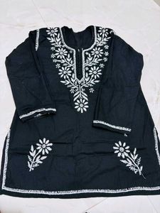 Black Embroidered Kurti