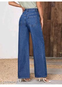 Wide Leg Denim Jeans