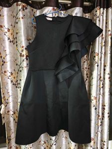 Chic Black Ruffle Dress
