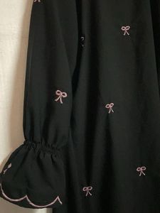Black Dress with Bows