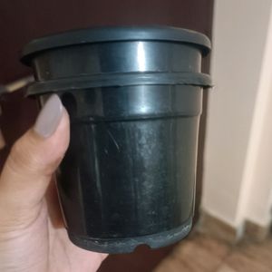 Plastic Plant Pots (2pcs), Small, Drainage Holes
