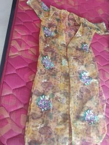 Embroidered Netted Shrug