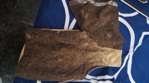 brown and  yellow shade Elegant Saree with Blou