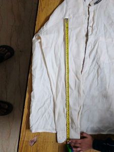 Elegant Beige Shirt with Chinese Collar