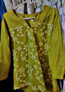 Floral Green Kurta