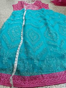 Pink &amp; Turquoise Ethnic Dress