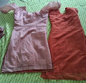 Set of 2 kurti kameez with dupatta festive wear