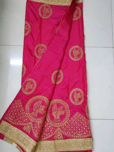 Beautiful Heavy Work Wedding Saree