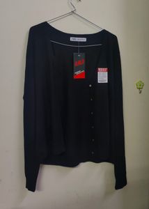 Zara Brand New Black Shrug Cm Semi Winter Cardigan