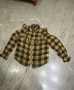 beautiful check georgette shirt