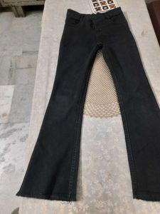 black jeans and like new dark peach top