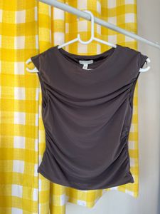 Brown Sleeveless Top