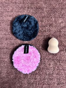 Makeup Removal Washable Pads & Beauty Blender Set