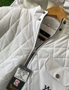 White Quilted Puffer Jacket