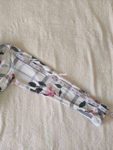 Floral Plaid Button-Down Shirt