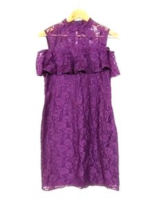 Eavan Purple Lace Floral Printed Dress (Women)