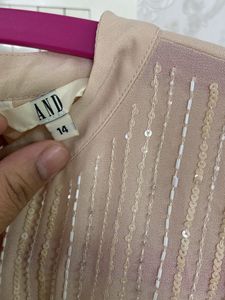 Hand Work Embroidery Straight Gown