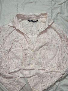 Zara Cropped Patterned Shirt