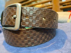 Genuine leather belt