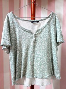 Zudio Floral Print Pyjama Tshirt