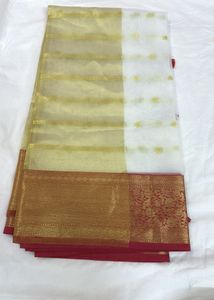 Elegant White Saree
