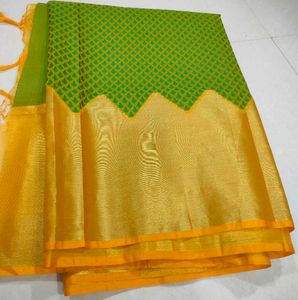 Green & Gold Saree🌄