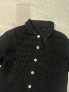 Black Button-Up dress