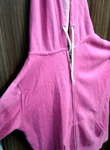 Pink Zip-Up Hoodie