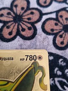 POKEMON REAL GOLD CARD Pikachu Mega Rayquaza