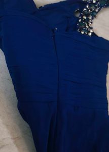 Elegant Blue Party Dress