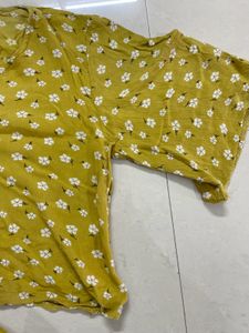 Floral Tie-Front Top