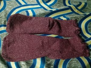 Sparkly Purple Socks