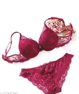 Lace Bra And Panty Set