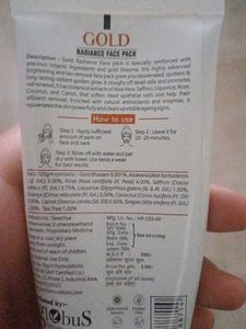 Unused Gold Radiance Face Pack