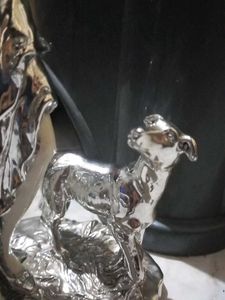 Silver Wedding Couple Figurine