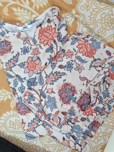 Floral Pajama Set & Ketch Kurta Combo