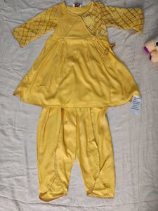 Girl Suit And Dhoti Set..