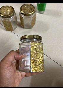 Glass Jars With Tray
