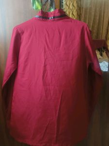 SSS Red Ruffle Blouse