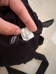 H&amp;M Black Paperbag Waist Pants