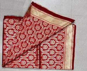 Red & Gold Banarasi Silk Saree
