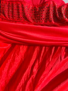 Coral Dress with Sequins