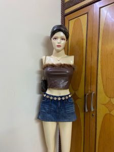 Shein Leather Top