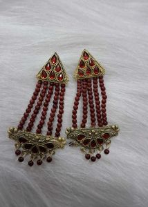 Red Dangle Earrings