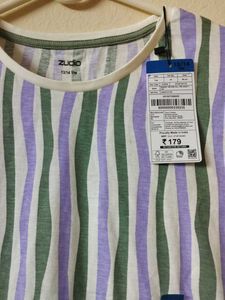 Zudio Striped T-Shirt